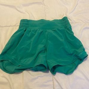 Green lululemon shorts